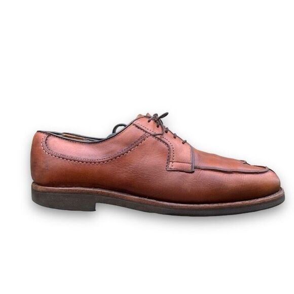 Allen Edmonds Handcrafted Brown Leather Shoes Business Casual Made in USA size 9 - Picture 1 of 15